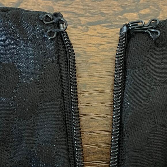 Ann Taylor Loft Black Textured Skirt Size 4 - Picture 5 of 10